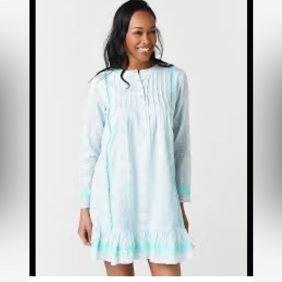 SAIL TO SABLE EMBROIDERED LONG SLEEVE DRESS - Picture 1 of 14